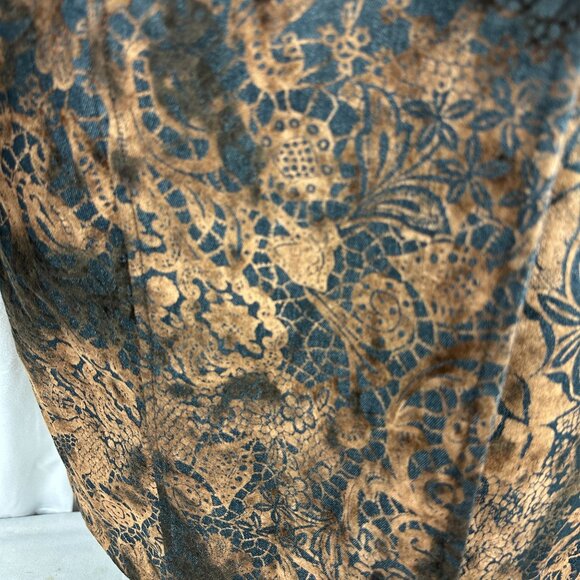 Vibrant Ulla Popken Womens Brown & Black Long Blazer Jacket Relaxed Fit Size 18 - Picture 3 of 7